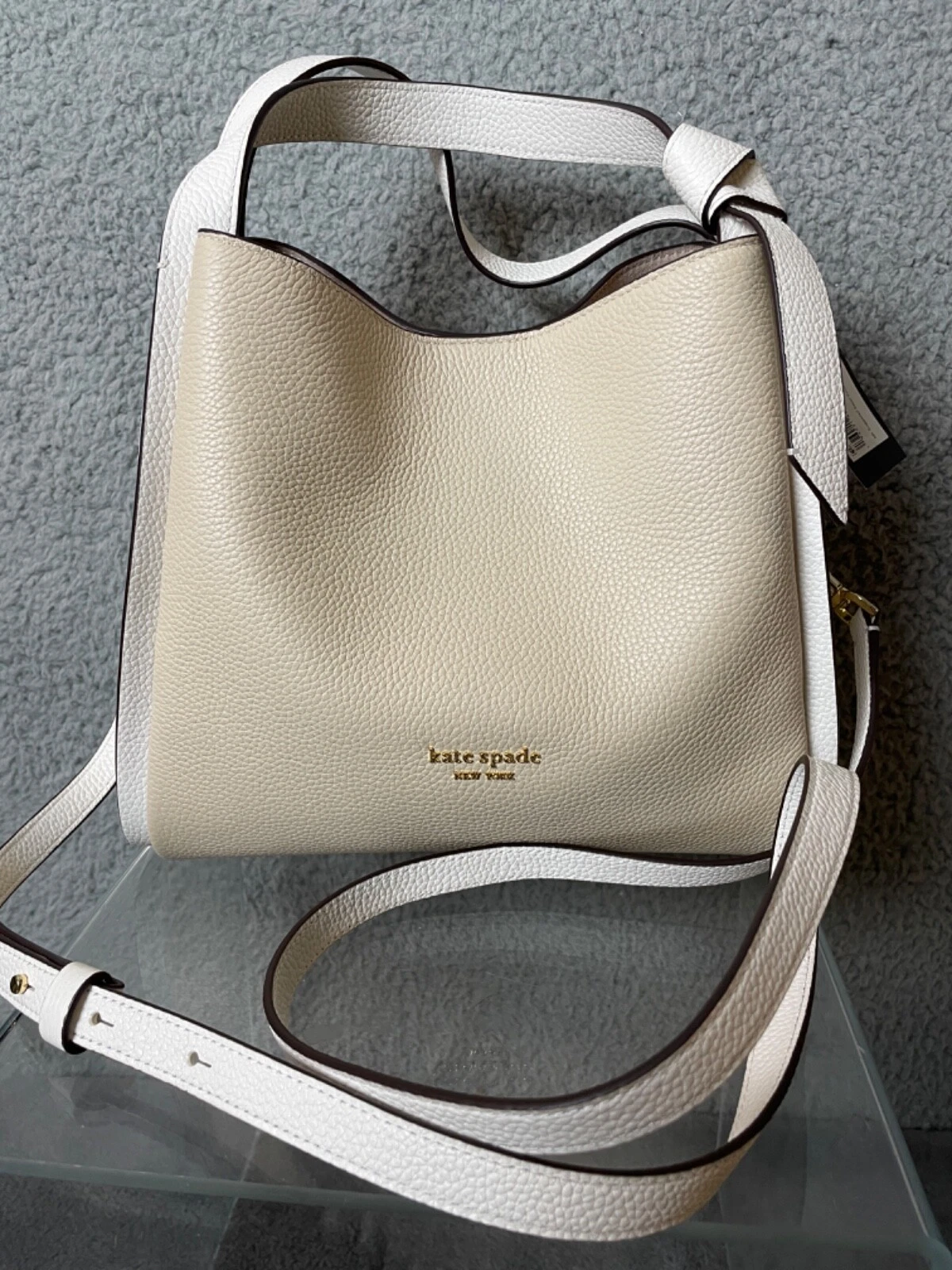 Borsa a mano Kate Spade New York Knott tracolla tote colorblock beige KE755