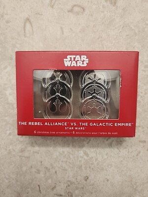 Hallmark 2022 Star Wars Rebel Alliance vs. Galactic Empire Mini Ornament Set-NIB
