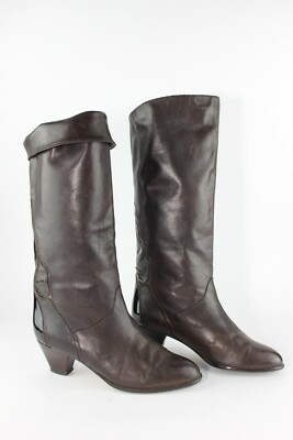 Damenstiefel Lederstiefel Peter Kaiser braun uk Stiefel 90er