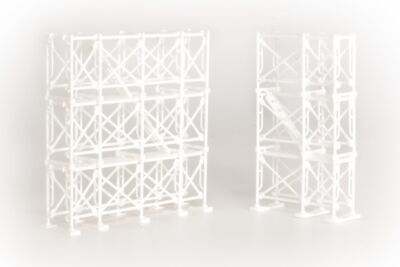 Plum Pop Another World Series 1/64-1/100 Ashiba Scaffold White Model Kit PP210