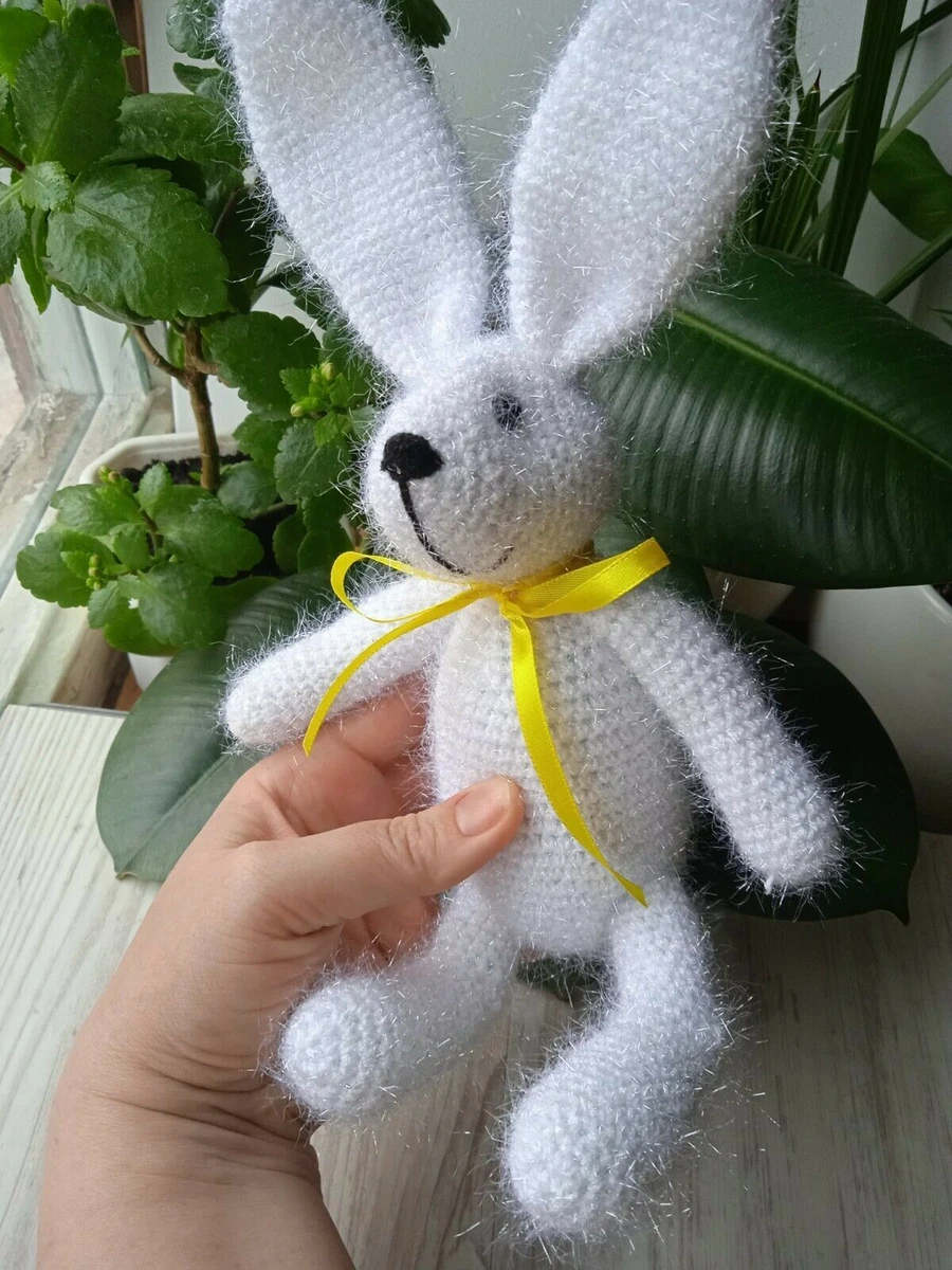 Peluche lapin blanc pour enfant Lapin de Pâques décorations de Pâques  déco