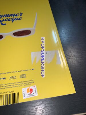 Soyou 2nd Mini Album Summer Recipe Autographed Signed CD Photocard