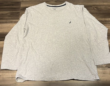 Nautica Shirt Mens Large Sleepwear Gray Pullover Light Weight Sleepwear