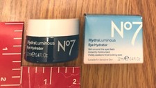 NO7 HydraLuminous Eye Hydrator - 0.4 oz/12ml NIB Note