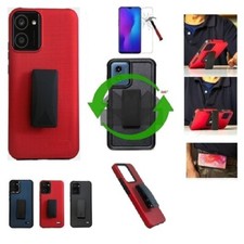 For Motorola moto g 2026 , Dual Layer 360  Rotating Belt Clip Case  TG