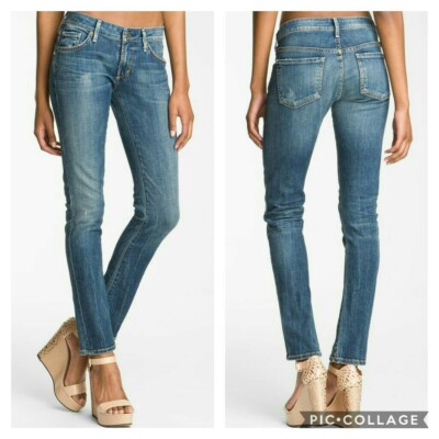 Humanity Racer Low Rise Skinny Jeans 