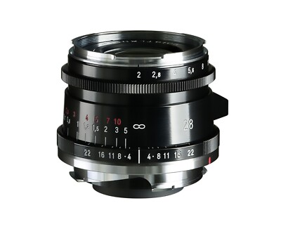 Voigtlander 28mm f2 VM Ultron Vintage Line ASPH Type II Lens Black