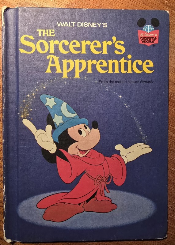 Walt Disney's The Sorcerer's Apprentice Hardcover Vintage Book 1973