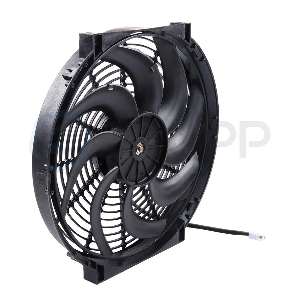 Radiator Condenser Cooling Fan 14" Inch Universal For 1992-2015 Hyundai Elantra Foto 4 de 4