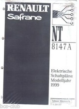 RENAULT SAFRANE Phase II MJ 1999 ELEKTRISCHE SCHALTPLÄNE WERKSTATT HANDBUCH