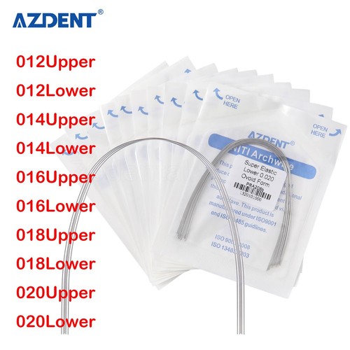 20 Pezzi/10 Confezioni Di Fili Per Arco Dentale Ortodontico NI