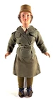 1942 WW2 WWII Composition Female Woman Military Army Doll Freundlich