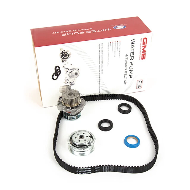 Kit de correa de distribución GMB bomba de agua impulsor de metal para 98-15 Volkswagen 2.0L 8V SOHC Foto 2 de 4