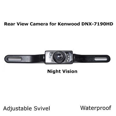 Rear View Camera Backup License Plate Night for Kenwood DNX-7190HD DNX7190HD