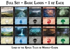 MTG - 10 Basic Lands - Lord of the Rings - Full Set - 1 of Each Basic Land