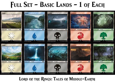 mtg lord of the rings land cards Magic the Gathering Lord of the Rings Tales of Middle-Earth Lands LTR   Rotterdam Comics