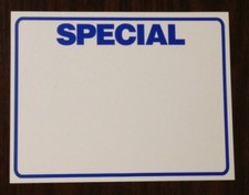 BOGO Special Display Sale Price Signs-11" x 8.5"-50pcs-Retail Store Signage