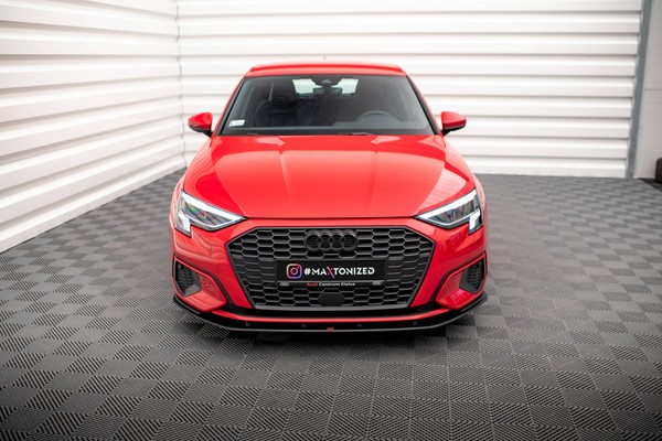 Street Pro Front Ansatz FüR FüR Audi A3 8Y Spoilerlippe Spoilerschwert-image