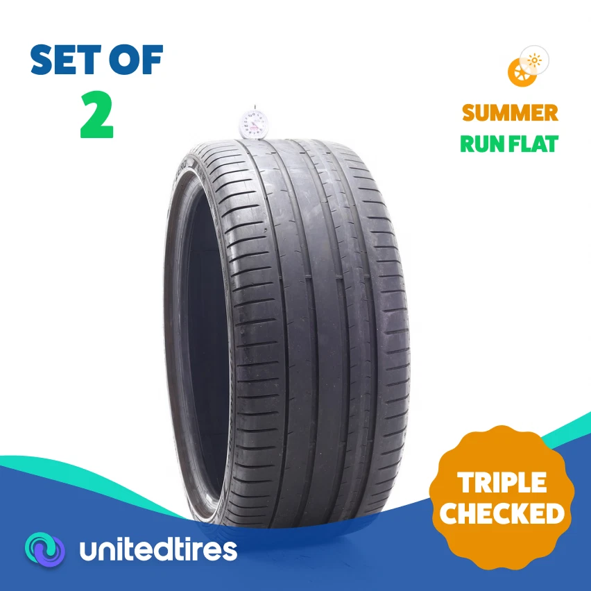 Set of (2) Used 275/30R20 Pirelli P Zero PZ4 MOE Run Flat 97Y - 5