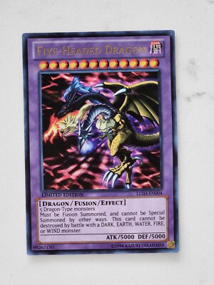 🔥 Yugioh! Five-Headed Dragon LC03-EN004 Limited Edition ULTRA RARE  HOLOFOIL NM