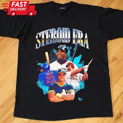 NEW!!! Steroid Era Baseball Graphic 2025 Vintage T-Shirt