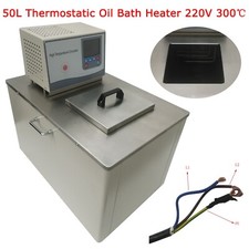 50L Thermostatic Oil Bath Heater 220V 300℃ High Temperature Ciculator Laboratory