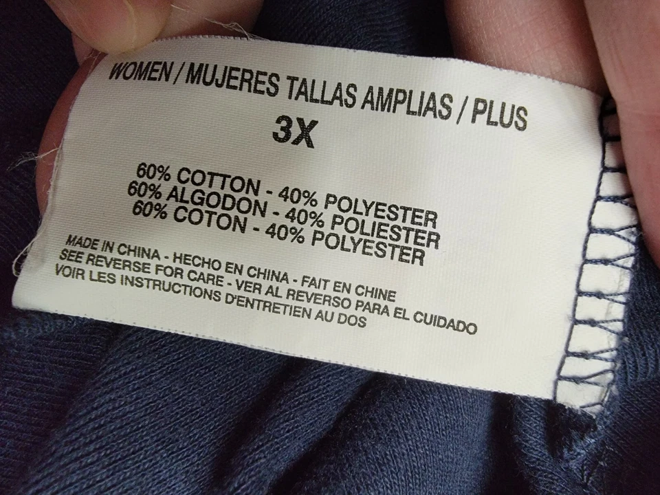 Gloria Vanderbilt Womens Shirt Top Blouse Size 3X Blue - Image 3 of 4