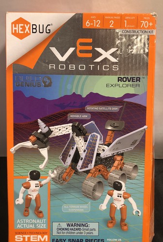 Hex Bug Vex Robotics Rover Explorer Construction Kit New Ages 6-12 Stem Starter
