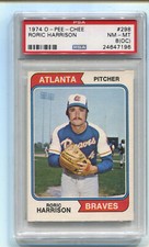 1974 OPC O-Pee-Chee 298 Roric Harrison PSA 8 Near Mint-MT OC Pop 1, none higher