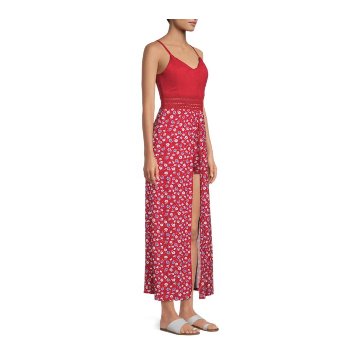 No Boundaries Floral Walkthrough Maxi Romper No Boundaries Juniors