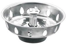 PLUMB PAK PP22025 STAINLESS STEEL ADJUSTABLE POST SINK STRAINER BASKET 6341705