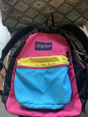 jansport color block backpack