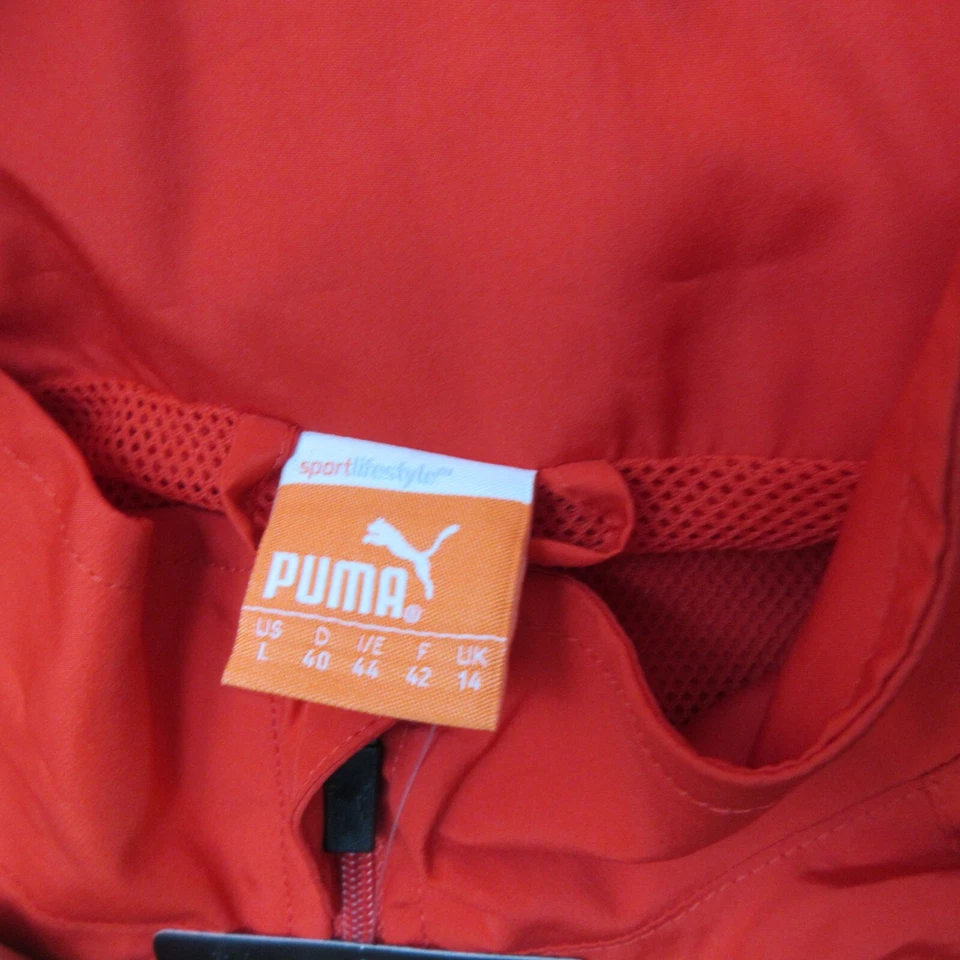 PUMA Track Jacket Womens UK 14 Red Full Zip England Athletics Top EU 42 NWT - Image 2 of 4