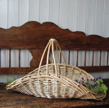 Large Classic Willow Bury Garden Trug Flower And Vegetable Basket