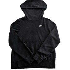 Nike Women's NSW Fleece Hoodie Varsity Black Heather Small Rare Sweatshirt