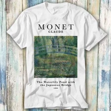 Claude Monet Waterlily Pond Art Exhibition T Shirt Meme Gift Top Tee Unisex 1239