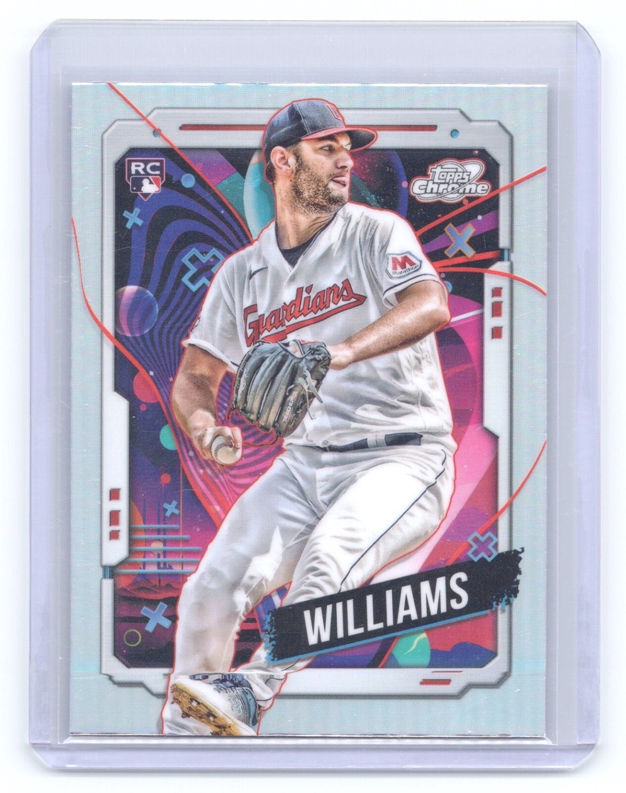 Gavin Williams 2024 Topps Cosmic Chrome Refractor #63 Guardians Rookie RC