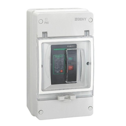 DC Solar Battery Protection Isolator Switch 2P Breaker 500V 125A with Enclosure - Afbeelding 1 van 2