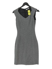 Mango A-Line Midi Dress S in Black