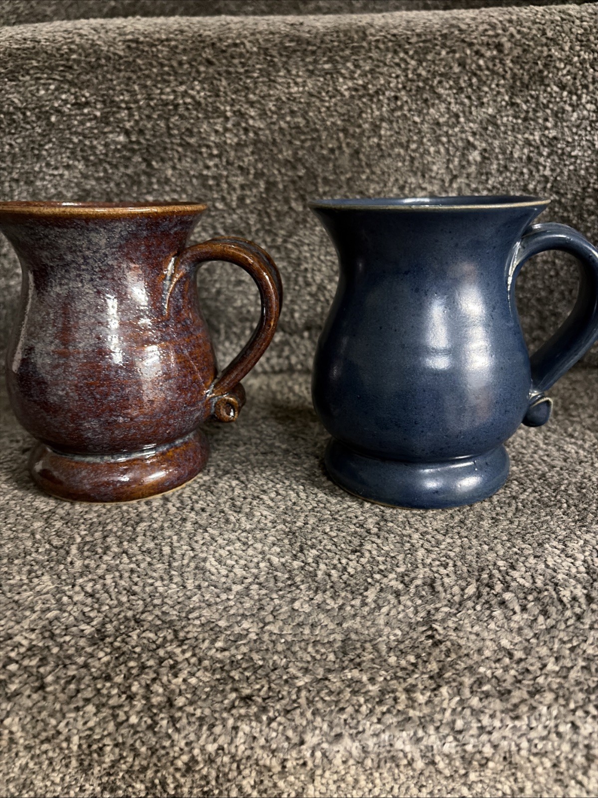 Bath Studio Pottery Mugs The Gorgons Head Roman Baths Set of 2 Blue Brown image 5
