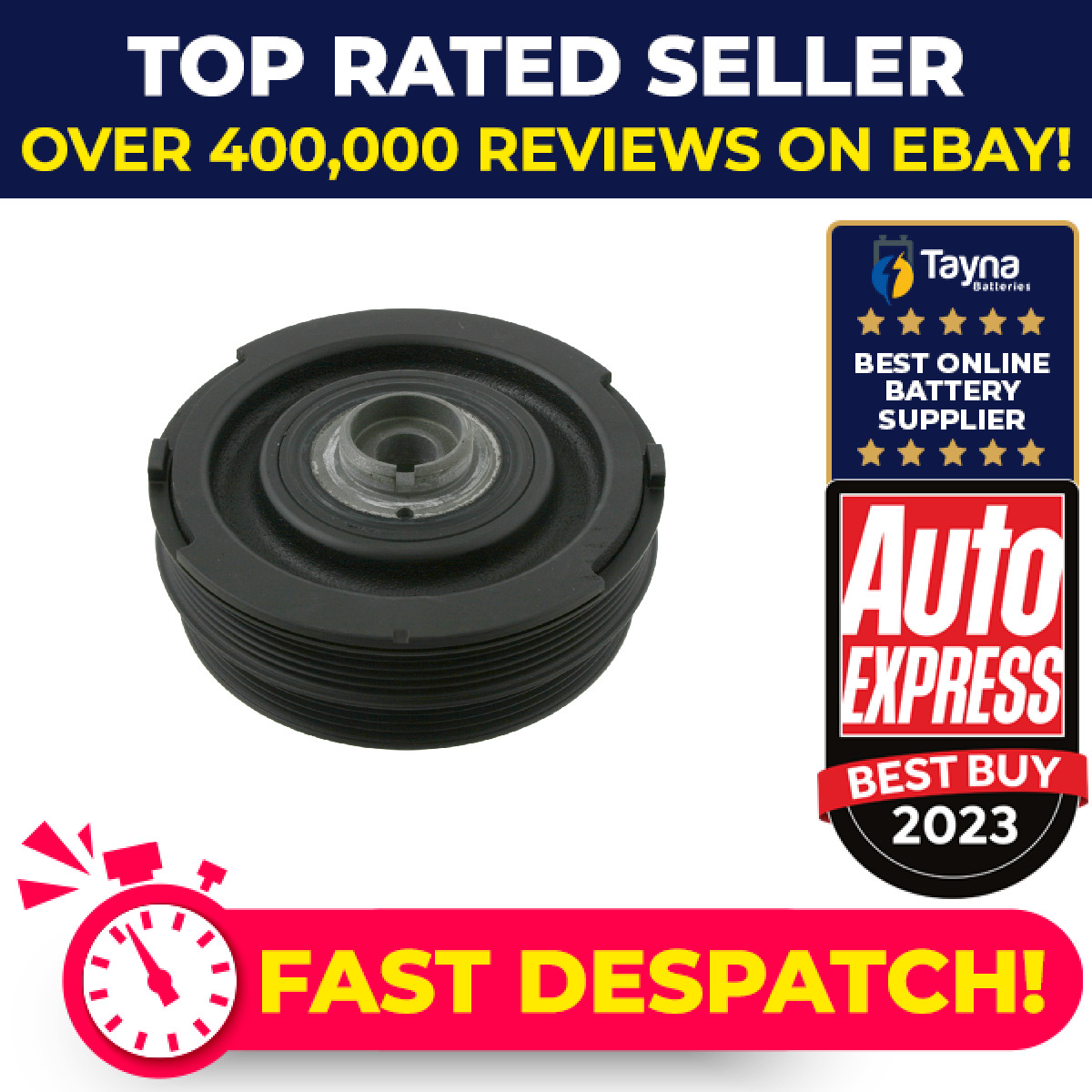 Crankshaft Pulley fits BMW 320D E46 2.0D 98 to 01 Belt 11232247565 Febi Quality