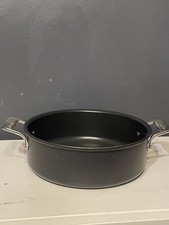 All-Clad 4 Qt Nonstick Casserole Pot Black Hard Anodized Double Handle No Lid