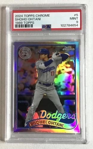 2024 Topps Chrome Shohei Ohtani 1989 Topps Refractor #89CB-6 - PSA 9 - Dodgers
