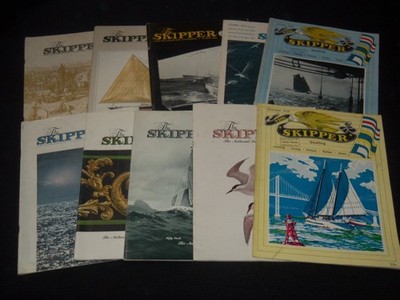 1958-1967 THE SKIPPER MAGAZINE LOT OF 10 DIFFERENT ISSUES - YACHTSMEN - O 2224F