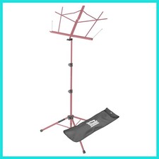 On-Stage SM7122PKB Compact Folding Sheet Music Stand with Bag, Pink