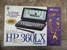 HP 360LX Palmtop PC Windows CE 2.0 Vintage 1997 Handheld Computer w/ Box