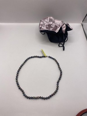 JCM 10k Gelbgold Süßwasser Perlen Perlenkette Pfau Multicolor Schmuck