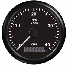 Pactrade Marine Kus Boat Tachometer Speed Gauge Rev Hr 0-4000RPM Backlight 12V