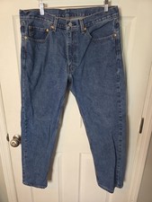 Men's Vintage Levi's 505 Blue Jeans Size 36x30 Waist Measures 36" Snug
