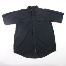 5.11 Tactical Series Shirt Mens M Black Short Sleeve Vented Ripstop 71158